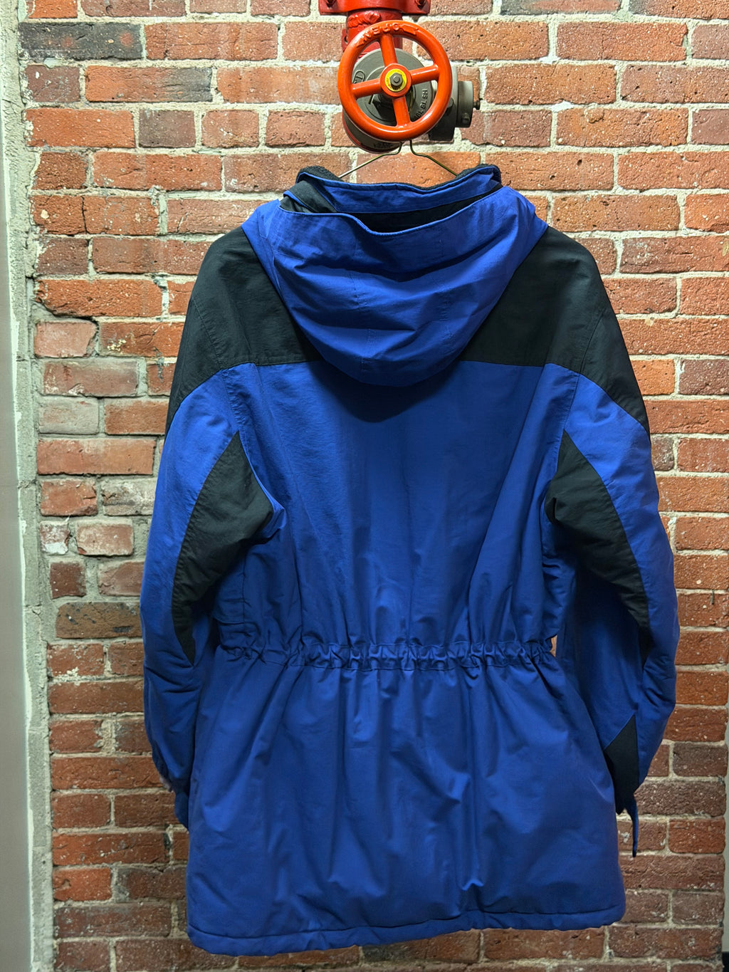 LLBean Women’s Reg Xl Black And Blue Outdoor Water-resistant Jacket